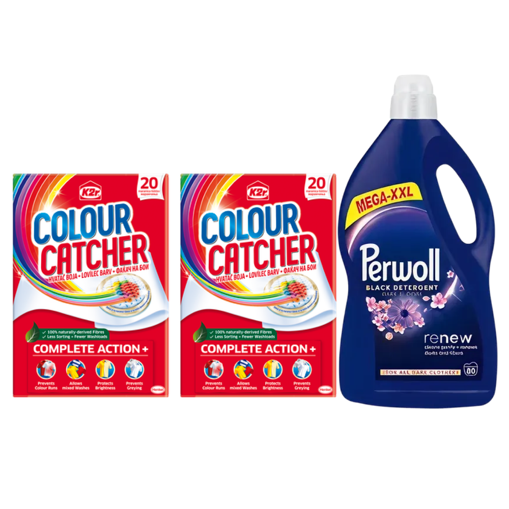 Perwoll x K2r Color Catcher set za pranje veša slika 1