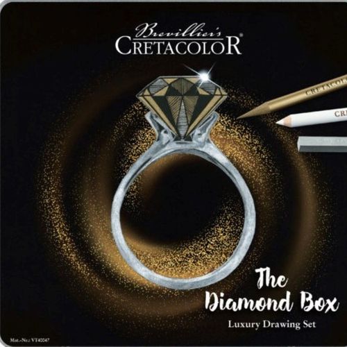 CRETACOLOR umjetnički set za crtanje the diamond box 15 kom u metalnoj kutiji 400 47 slika 12