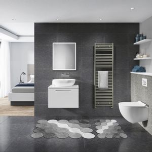 21011715GR Grey Bathmat Set (2 Pieces)