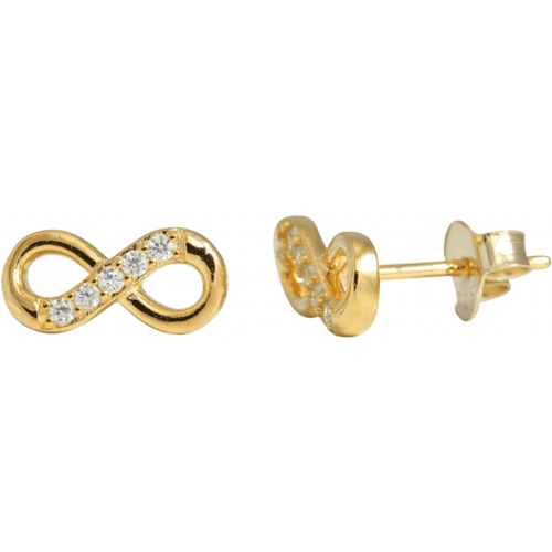 J&B Jewellery 925 Srebrne minđuše na šrafić 00022-Gold slika 1
