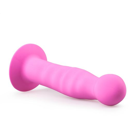 Silikonski dildo sa usisnom čašom, ružičasti slika 4