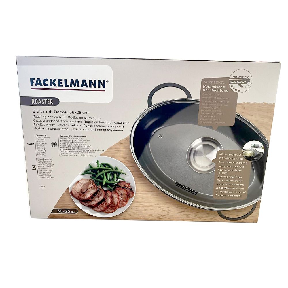 FACKELMANN Pekač 38x25cm s poklopcem ROASTER slika 6
