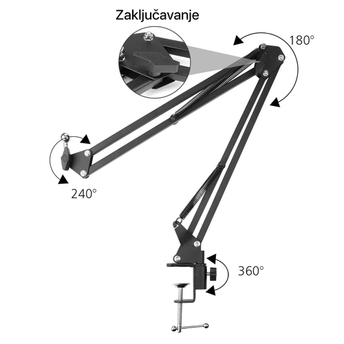 Drzac za mobilni telefon JYC JK-03 crni slika 3