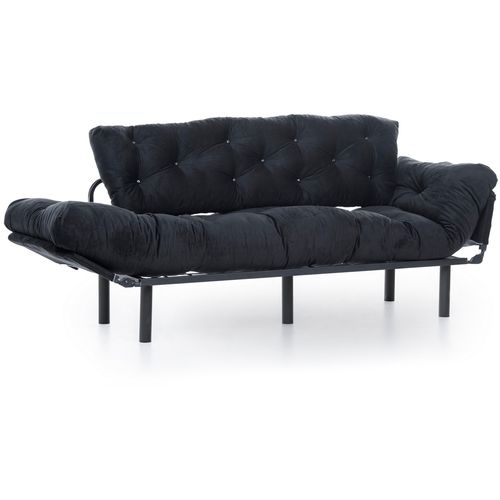 Atelier Del Sofa Trosjed na razvlačenje, Crno, Nitta Triple - Black slika 8