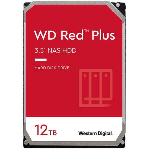 HDD NAS WD Red Plus (3.5'', 12TB, 256MB, 7200 RPM, SATA 6 Gb/s) slika 1