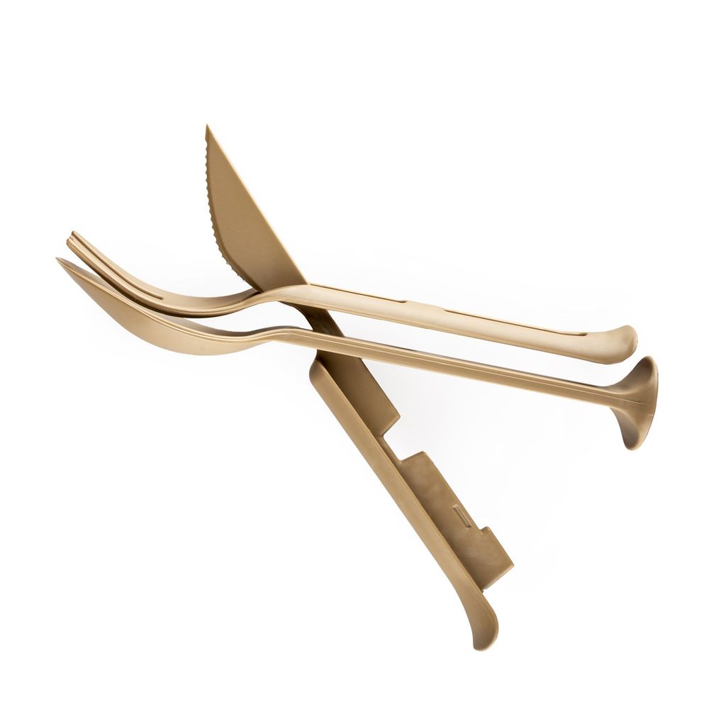 Evolite Set kašika, viljuška i nož Combo Cutlery, Bež slika 4