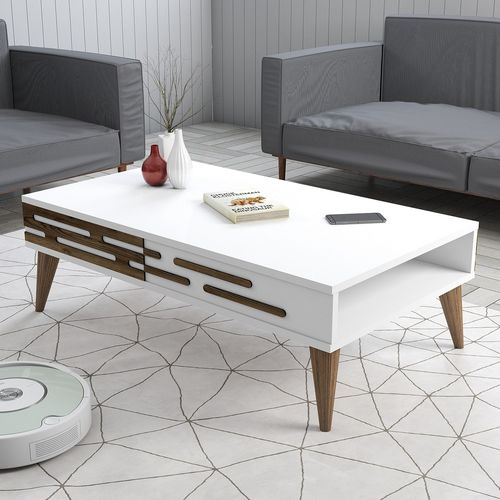 Valensiya - White White Coffee Table slika 1