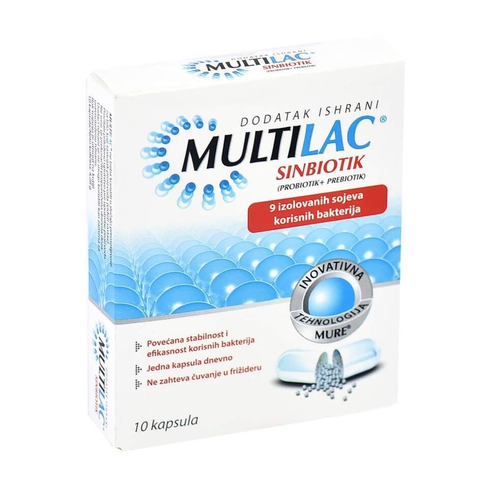 Multilac Sinbiotik 10 Kapsula slika 1