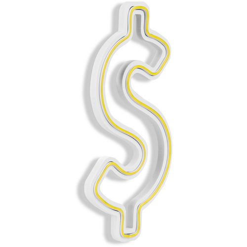Wallity Ukrasna plastična LED rasvjeta, Dollar Sign - Yellow slika 7