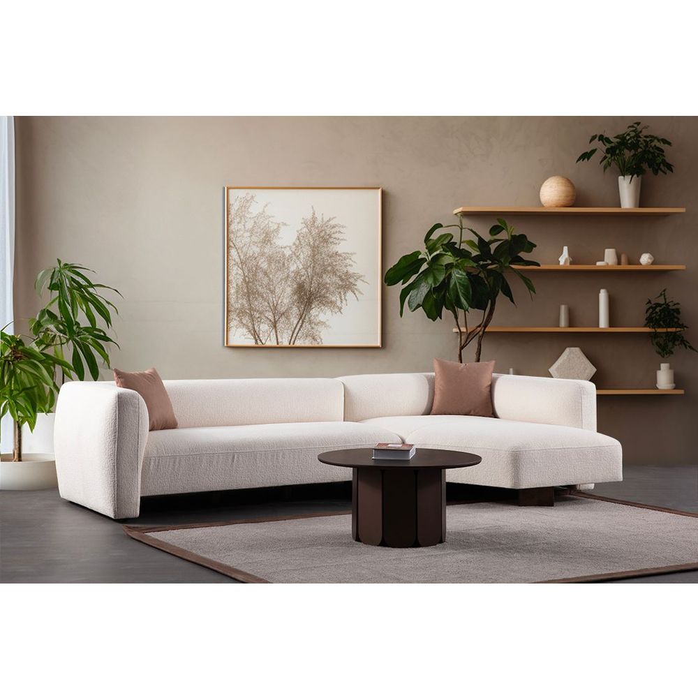 Ugaona Sofa Rena - Desni Kutak - Bijela slika 1