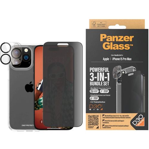 Bundle PanzerGlass iPhone 15 Pro Max Privacy slika 1