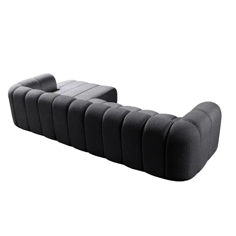 Ugaona Sofa N-Line Desna - Tamno Siva slika 6
