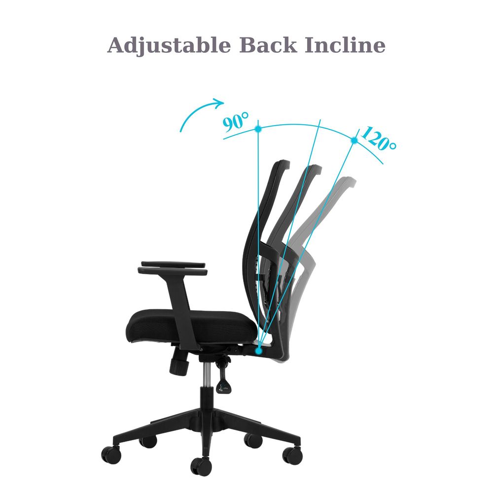 Office chair Lumbar 108 - Black colour slika 8