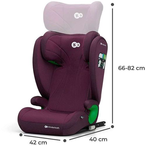 Kinderkraft Auto Sedište Junior Fix 2 I-Size 100-150 Cm Cherry slika 8