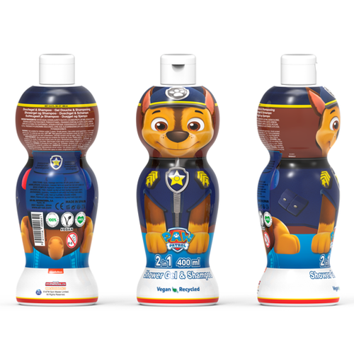 Air val paw patrol chase gel za tuširanje 400ml slika 1