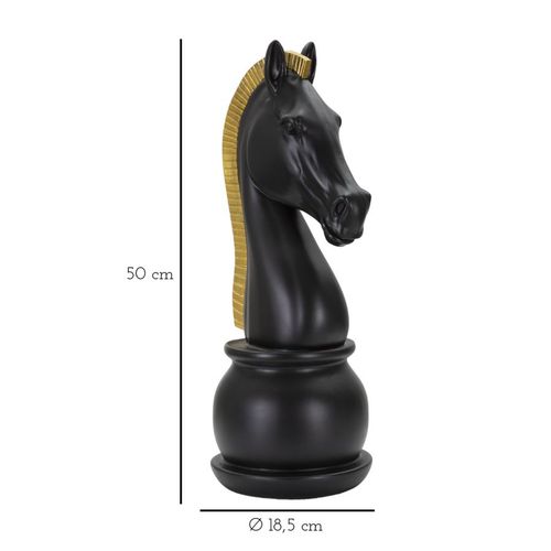 Mauro Ferretti Dekoracija BLACK AND GOLD HORSE cm Ø 18,5X50 slika 9