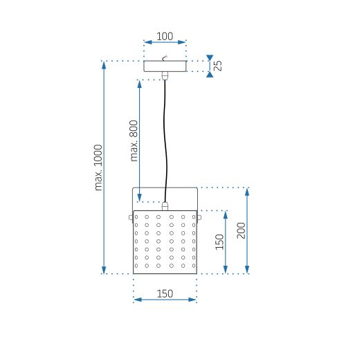 TOOLIGHT Moderna stropna svjetiljka App956-1cp crna slika 10