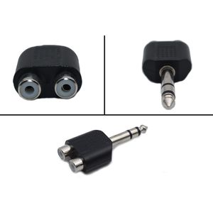 Stereo Adapter 6.35mm M na 2RCA Ž Kettz MC48