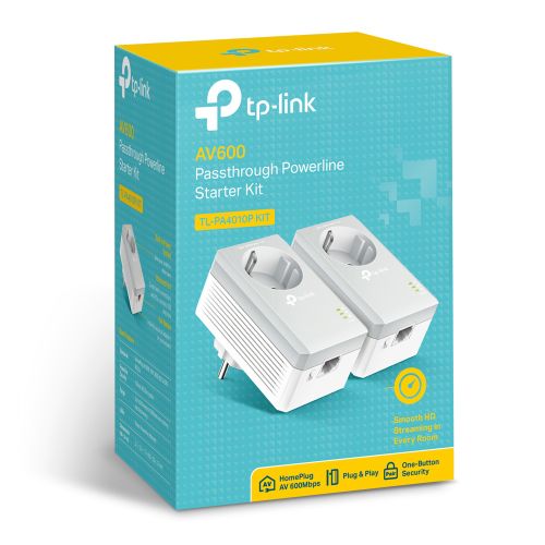 TP-LINK TL-PA4010P KIT AV600 Powerline Adapter s utičnicom slika 2