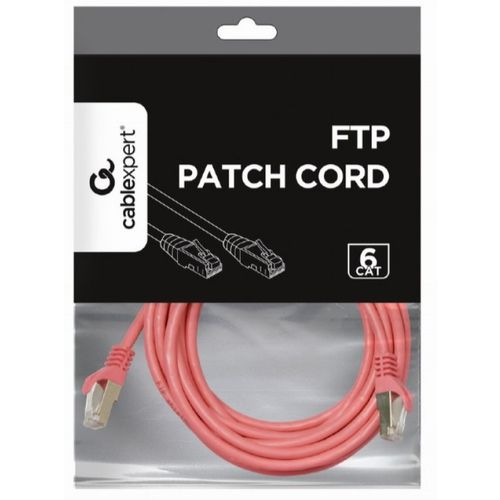 PP6-3M/RO Gembird Mrezni kabl,CAT6 FTP Patch cord 3m pink slika 2