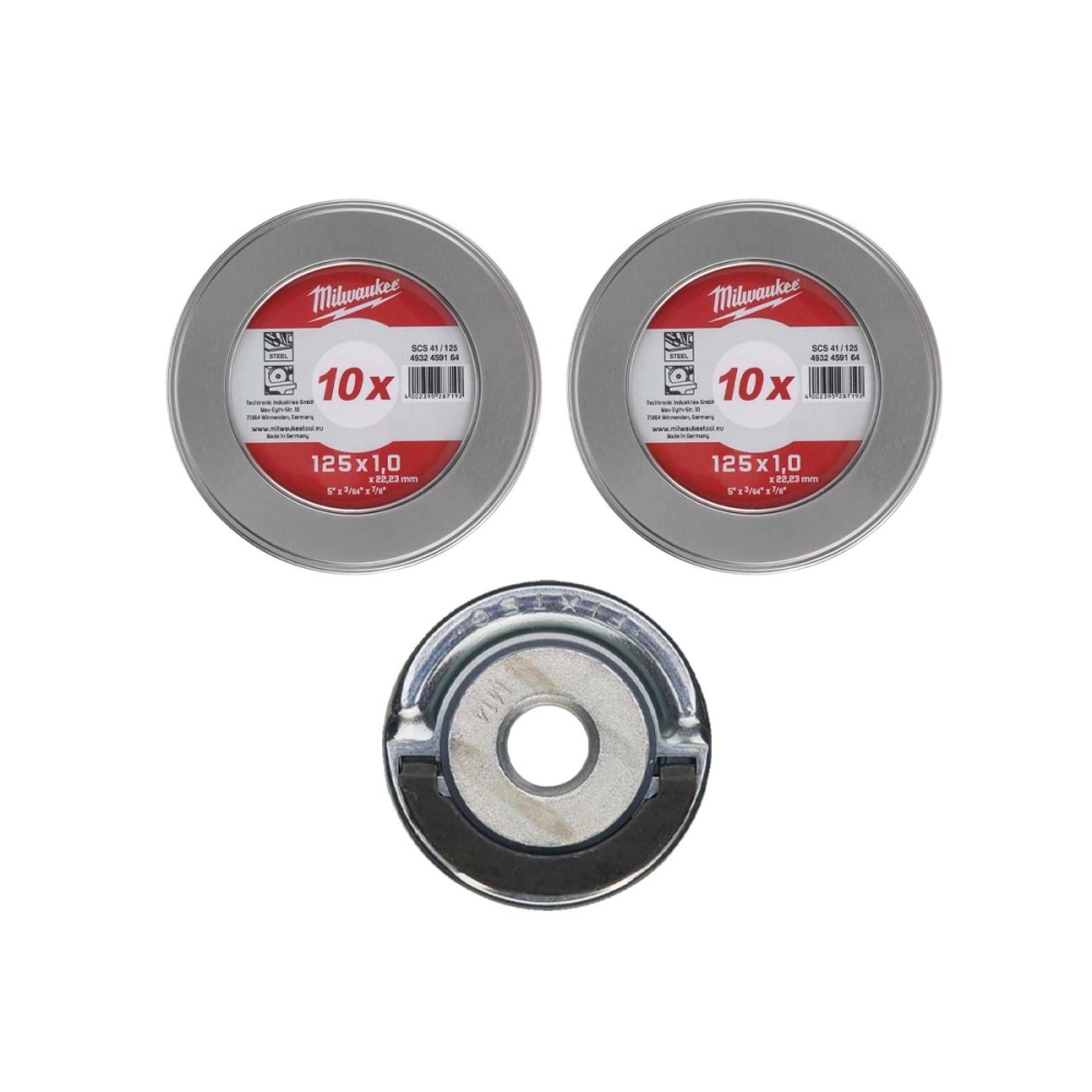 Milwaukee Set Reznih Ploča Za Metal 125X1.0 20 Komada+Fixtec Matica slika 1