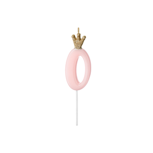 SCU6-0 Svjećica za tortu 0 Pink 9,5cm