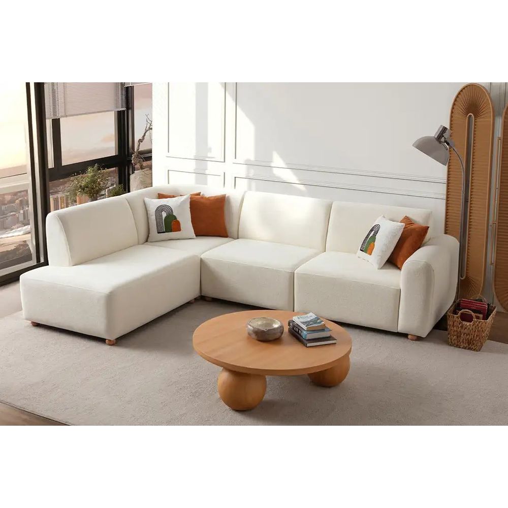Ugaona Sofa S-Loft Left - bijela slika 1