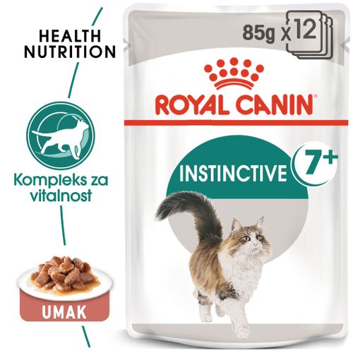 ROYAL CANIN FHN Instinctive 7+ Gravy, potpuna hrana u vrećici za  odrasle mačke starije od 7 godina, komadići u umaku, 12x85 g slika 4