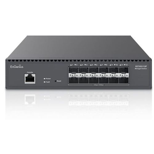 EnGenius 12-Port 10 Gigabit SFP+ Half-Rack Aggregate Fiber Switch slika 1