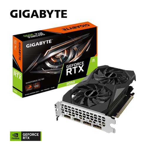 Grafička kartica GIGABYTE GeForce RTX 3050 WINDFORCE OC 6G, 6GB GDDR6, PCI-E 4.0 slika 1