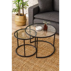 Belarus - Gold 60-42 Black Coffee Table Set