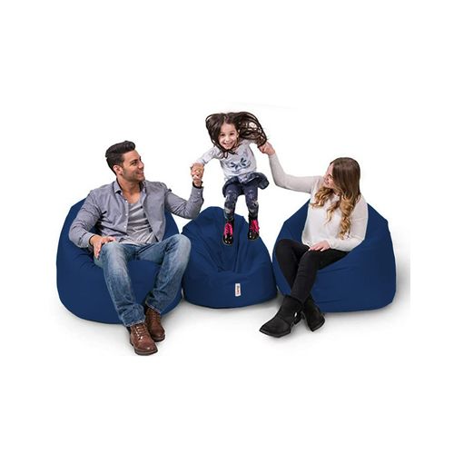 Iyzi 100 Cushion Pouf - Dark Blue Dark Blue Garden Bean Bag slika 5