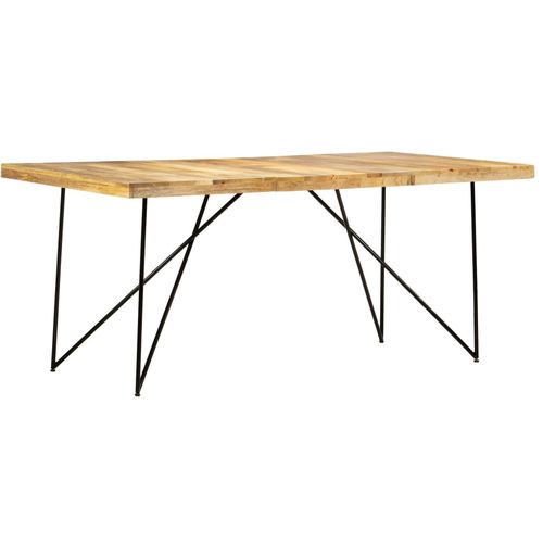 Blagovaonski stol od masivnog drva manga 180 x 90 x 76 cm slika 10