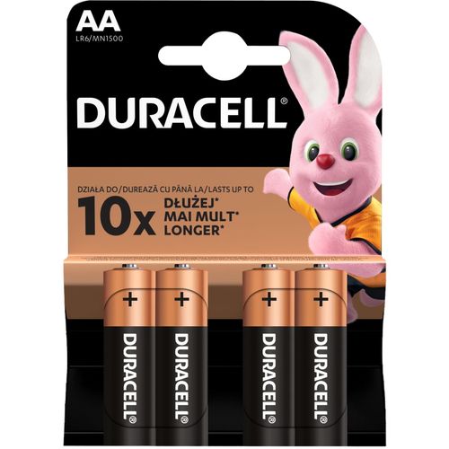 Duracell baterija alkalna 1,5V AA LR06 Basic pk4 slika 1