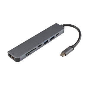 Adapter USB TYPE-C to HDMI/USB3.0/SD+TF, 7u1