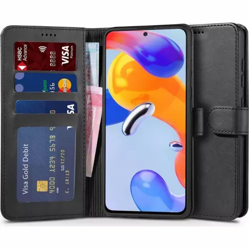 TECH-PROTECT WALLET ZA XIAOMI REDMI NOTE 11S 5G/POCO M4 PRO 5G CRNI slika 1