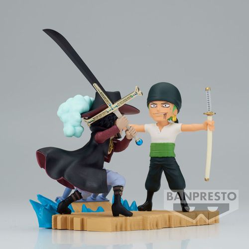 One Piece Log Stories Figura: Roronoa Zoro protiv Dracule Mihawka - 7 cm slika 3