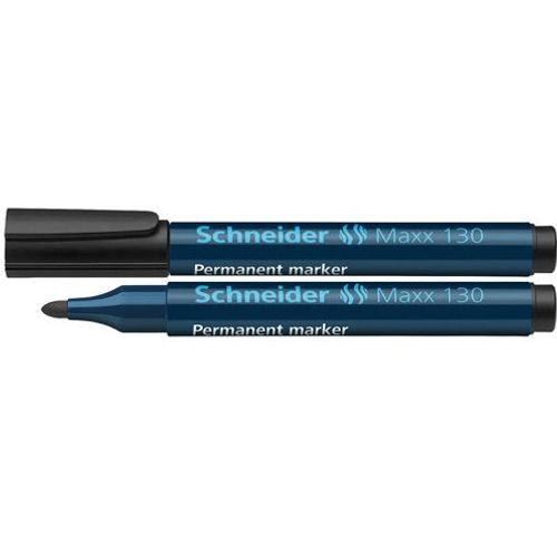 Flomaster Schneider, permanent marker, Maxx 130, 1-3 mm, crni slika 2