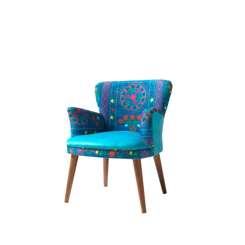 Pandia Home Fotelja ETHNIC  Turquoise slika 1