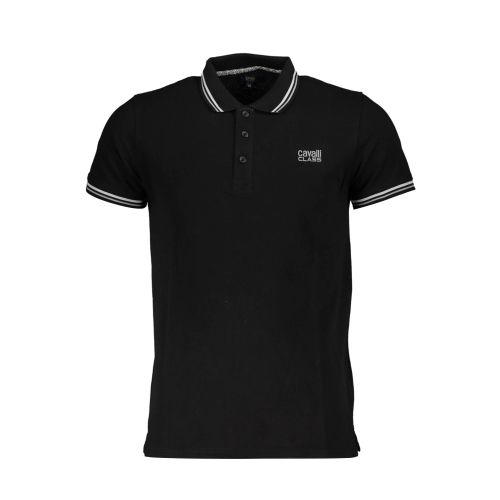 CAVALLI CLASS POLO SHORT SLEEVE MAN BLACK slika 1