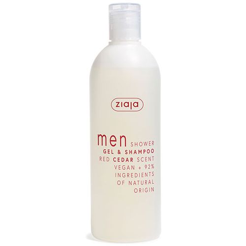 Ziaja men gel za tuširanje i šampon za kosu crveni cedar 400ml  slika 1