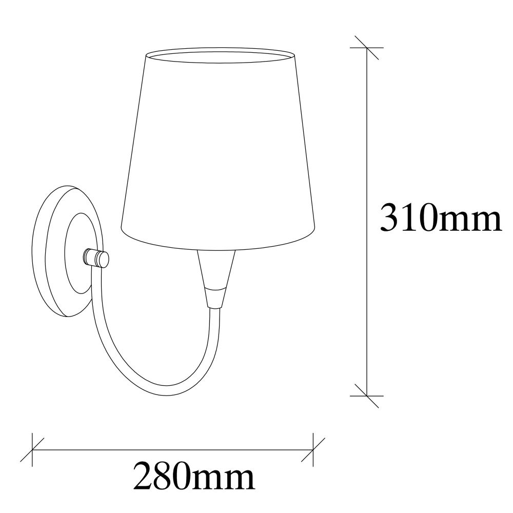 Zidna Lampa Pardo - 3031 antik slika 3