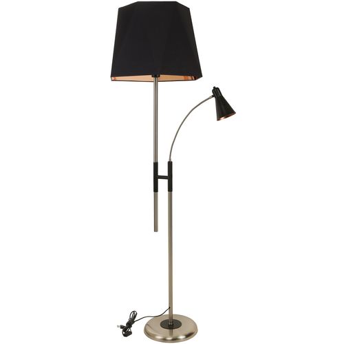 Forza Mat Krom Lambader Altıgen Siyaha-Bakır Abajurlu Black
Copper Floor Lamp slika 1