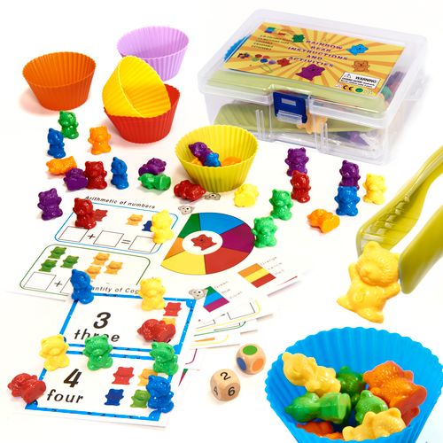 Montessori edukativni medvjedići uče brojati 44 elemenata slika 1