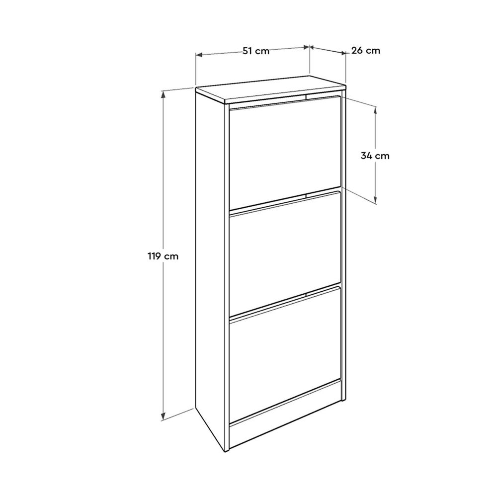 Ormar za cipele Shc-330-Bb-1 bijeli slika 6
