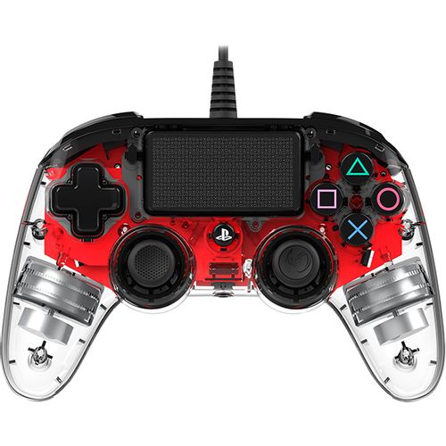 NACON PS4 WIRED ILLUMINATED COMPACT CONTROLLER RED slika 1