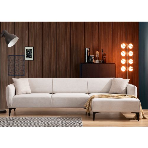 Atelier Del Sofa Kutna garnitura, Bijela, Belissimo Right - Off White slika 2