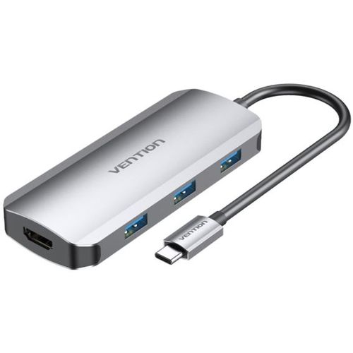 Vention USB-C to HDMI USB 3.0x3 PD Docking Station 0,15m slika 1