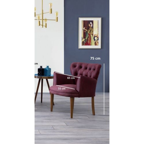 Pandia Home Fotelja VEGA  Plum slika 2