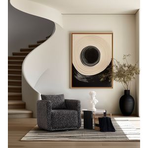 Wing Chair Nora - Crna i Bijela